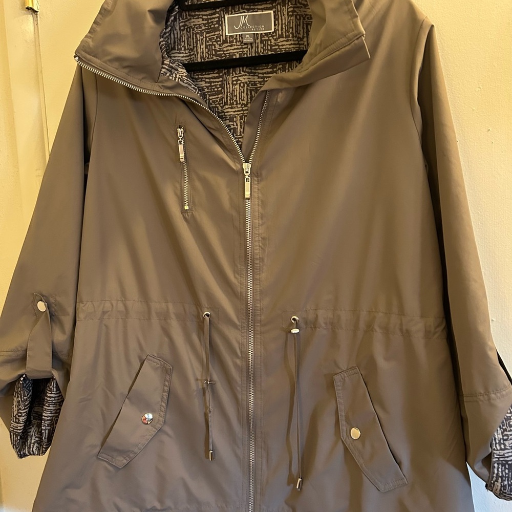 JM Collection Women's Utility Jacket in Brown